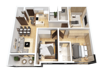 Three bedroom model 04 project The Zen Residence